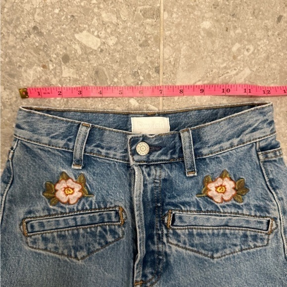 Boyish Embroidered High Rise Billy Fantasia Jeans size 23 - Picture 10 of 11
